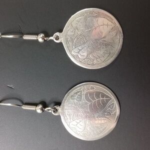 Elegant Silver Leaf Earrings